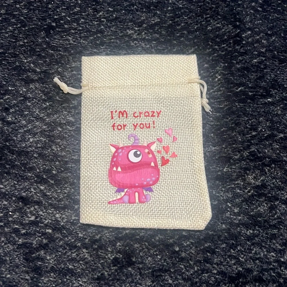 Small Burlap Gift Bag